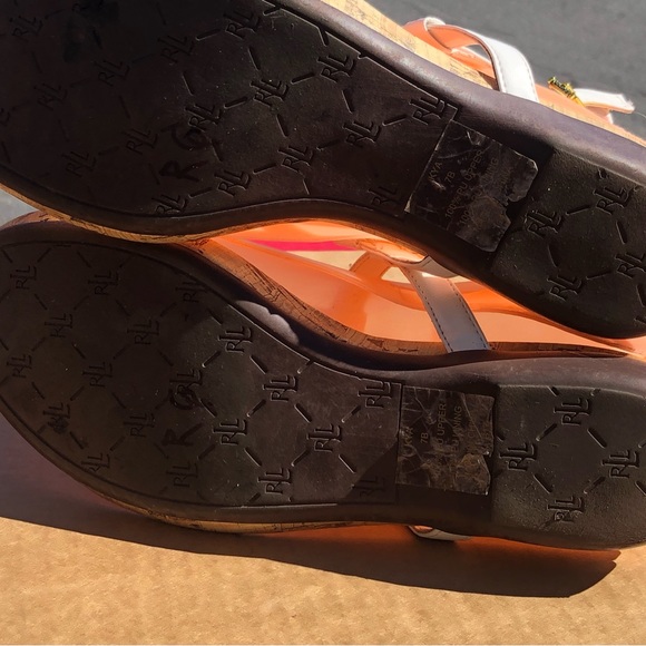 Ralph Lauren Kya Women’s White Thong Ankle Wrap Buckled Sandals Size 7B - Picture 13 of 13